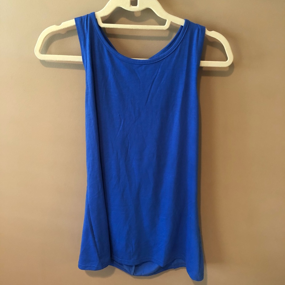 Blue workout tank top!